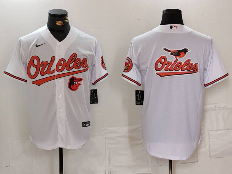 Men Baltimore Orioles Blank White Game 2024 Nike MLB Jersey style 4->baltimore orioles->MLB Jersey